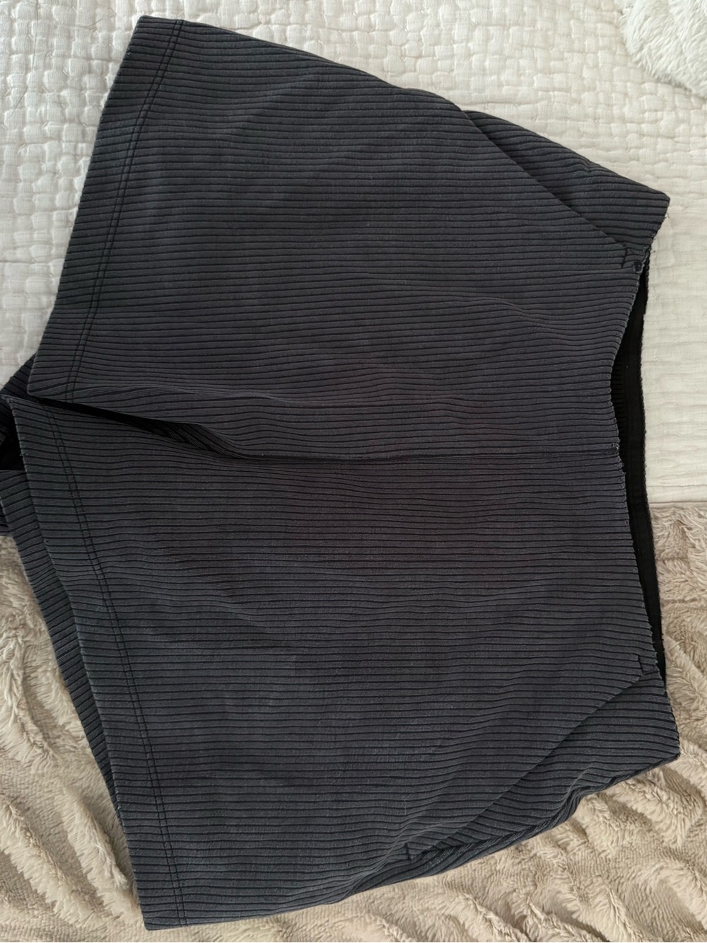 lululemon athletica Black Ribbed Women’s Athletic Shorts